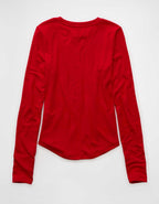 AE Long Sleeve Cozy Crew Neck T-Shirt