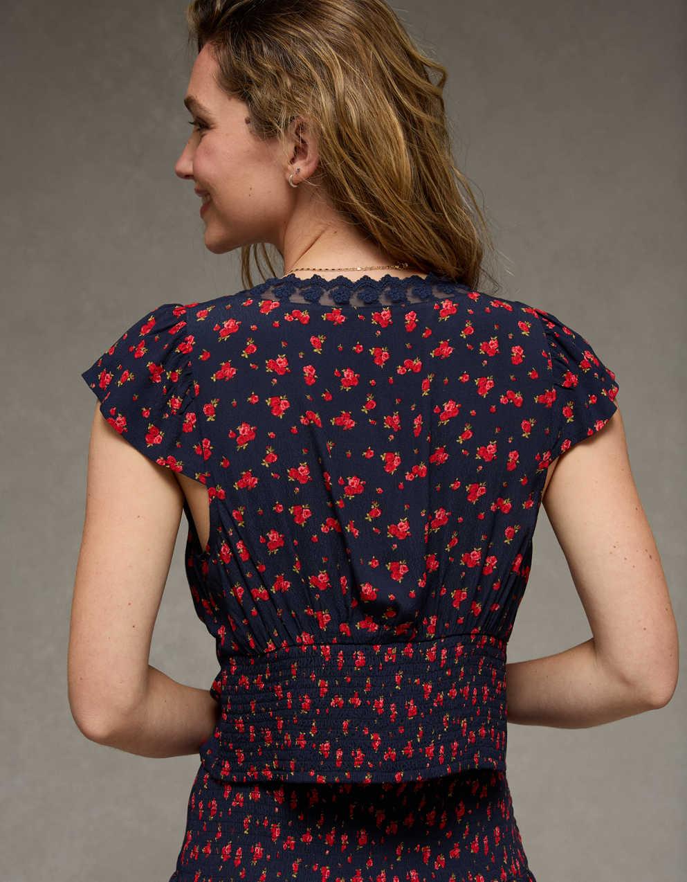 AE Lace Trim Blouse