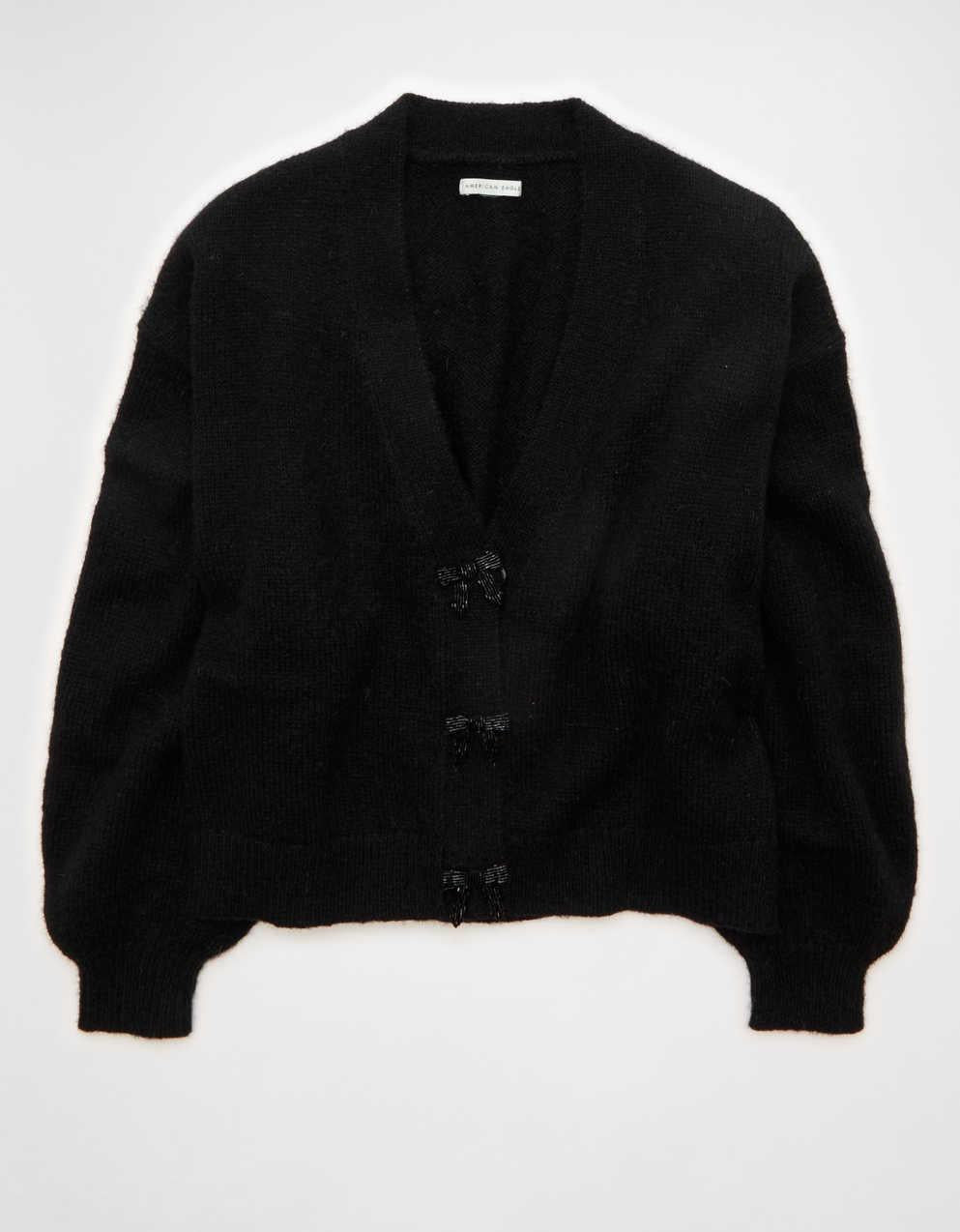 AE V-Neck Bow Cardigan