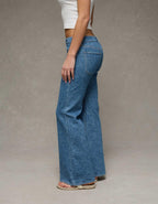 AE Stretch Low-Rise Floral Flare Jean