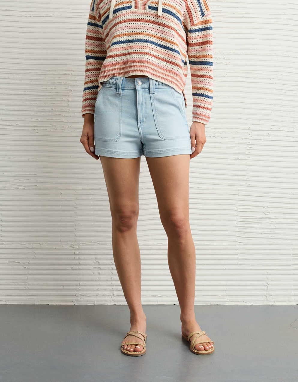 AE Stretch Denim Mom Short