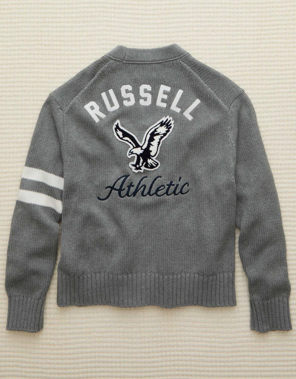 AE x Russell Athletic Varsity Cardigan Sweater