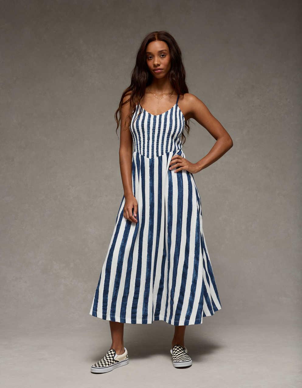AE Sunchaser Smocked Maxi Dress