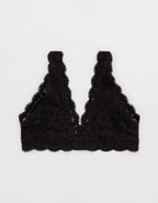 Show Off Chenille Lace Padded Plunge Bralette