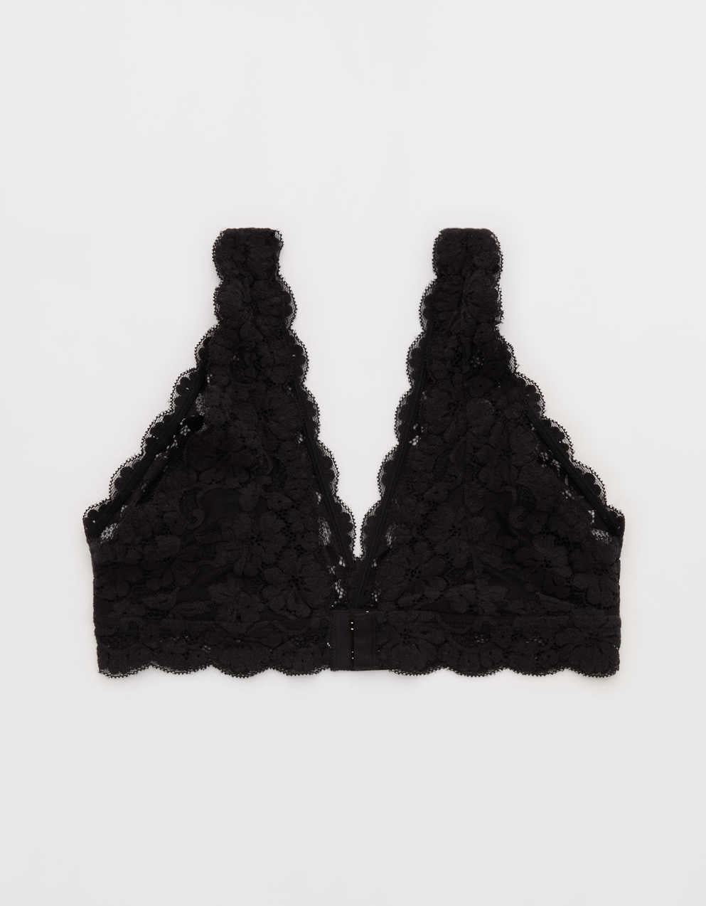 Show Off Chenille Lace Padded Plunge Bralette