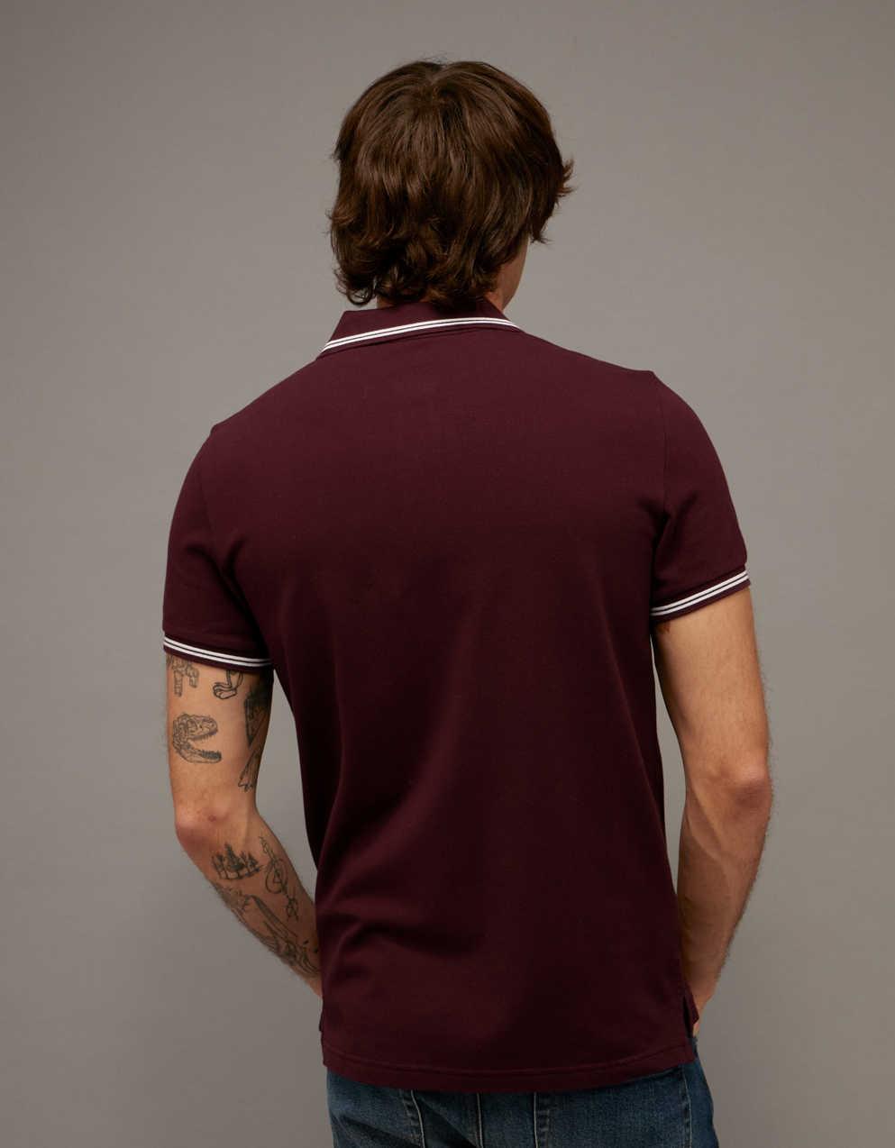 AE Slim Fit Tipped Pique Polo Shirt