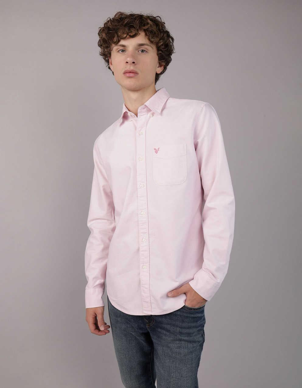 AE Everyday Slim Oxford Button-Up Shirt