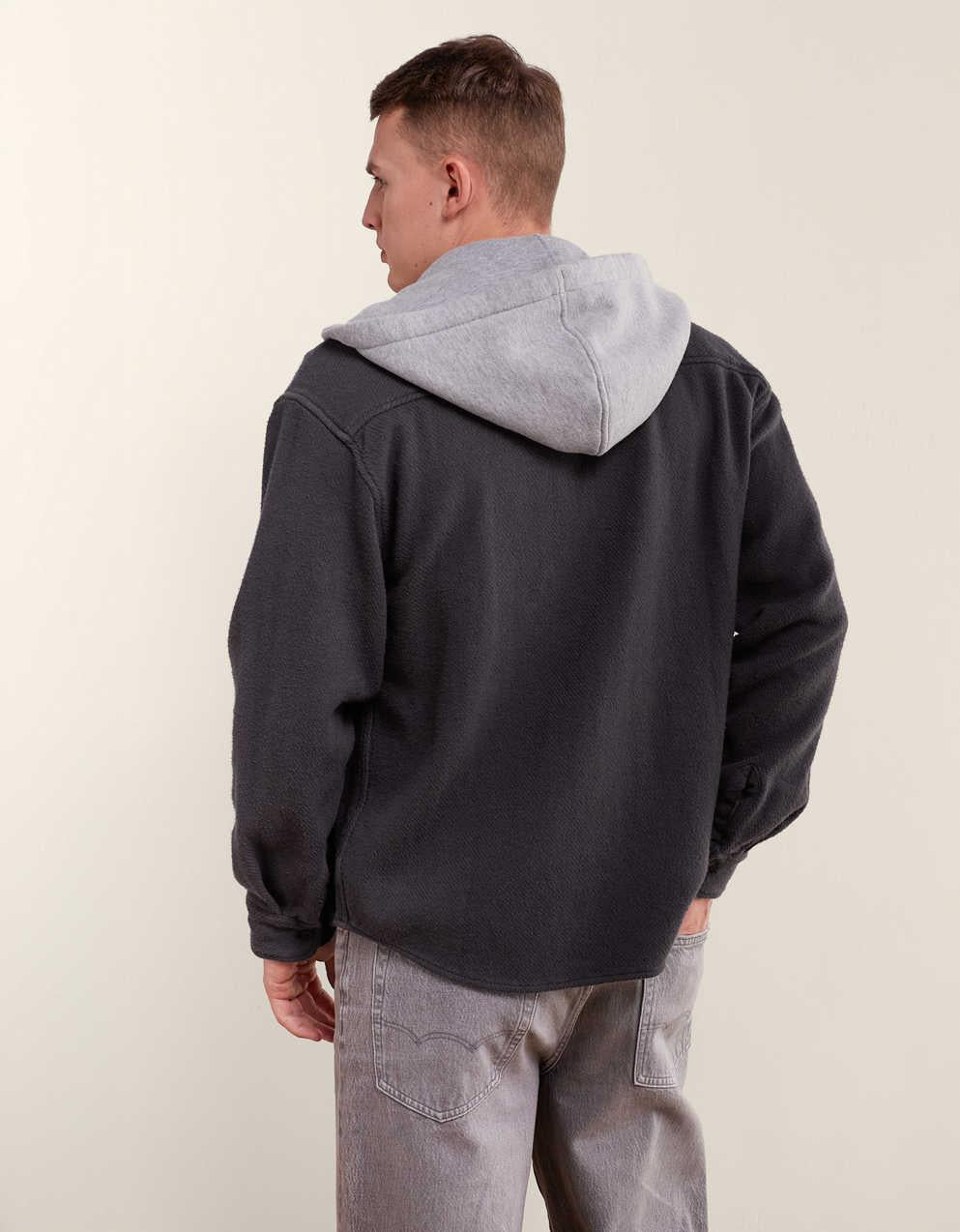 AE Relaxed Fit Hooded Flannel