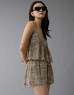 AE Leopard Eyelet Cami