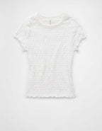 AE Smocked Hey Baby Tee