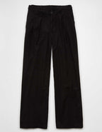 AE Stretch Linen-Blend High-Waisted Wide-Leg Trouser