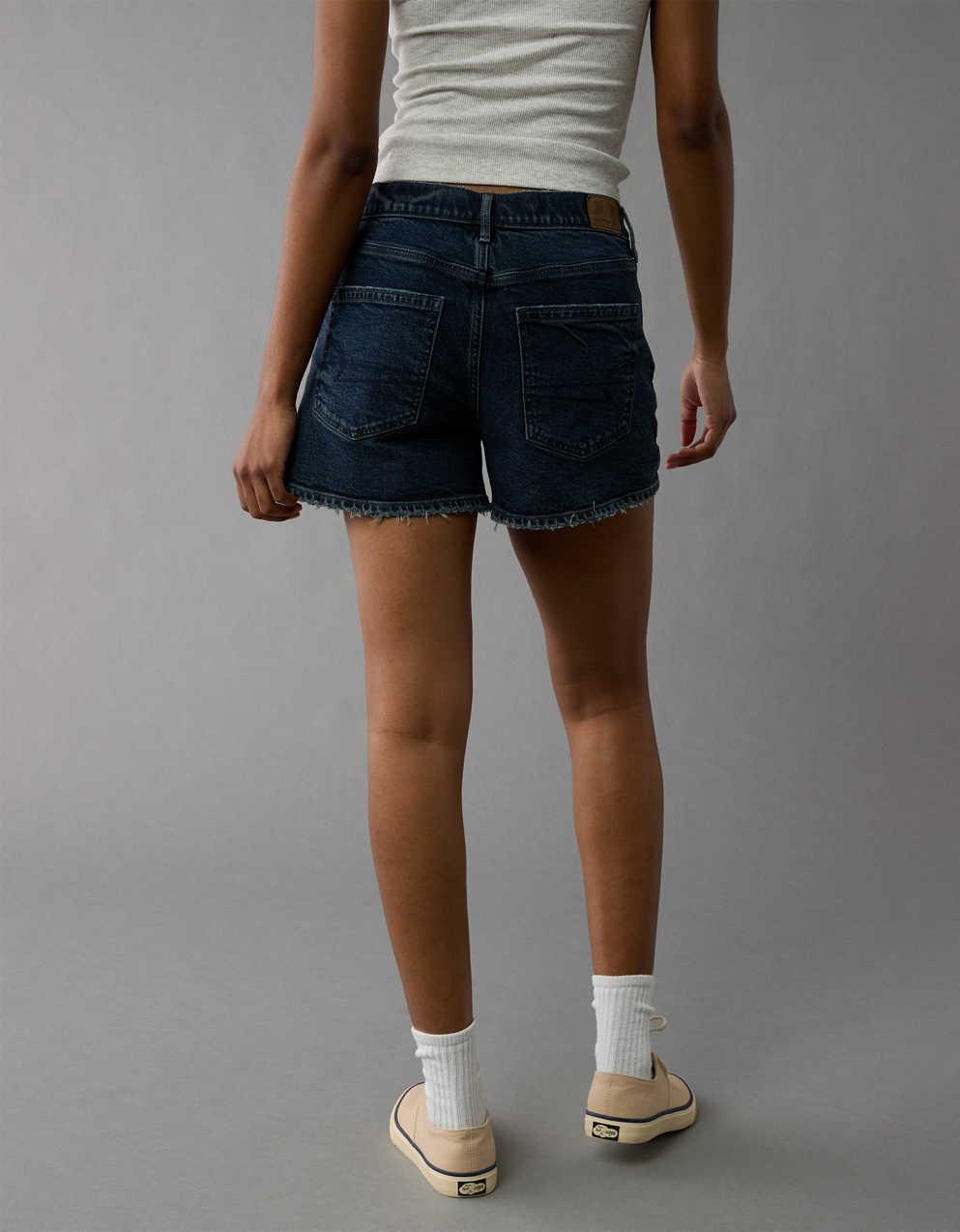 AE Strigid Super High-Waisted Relaxed Denim Short