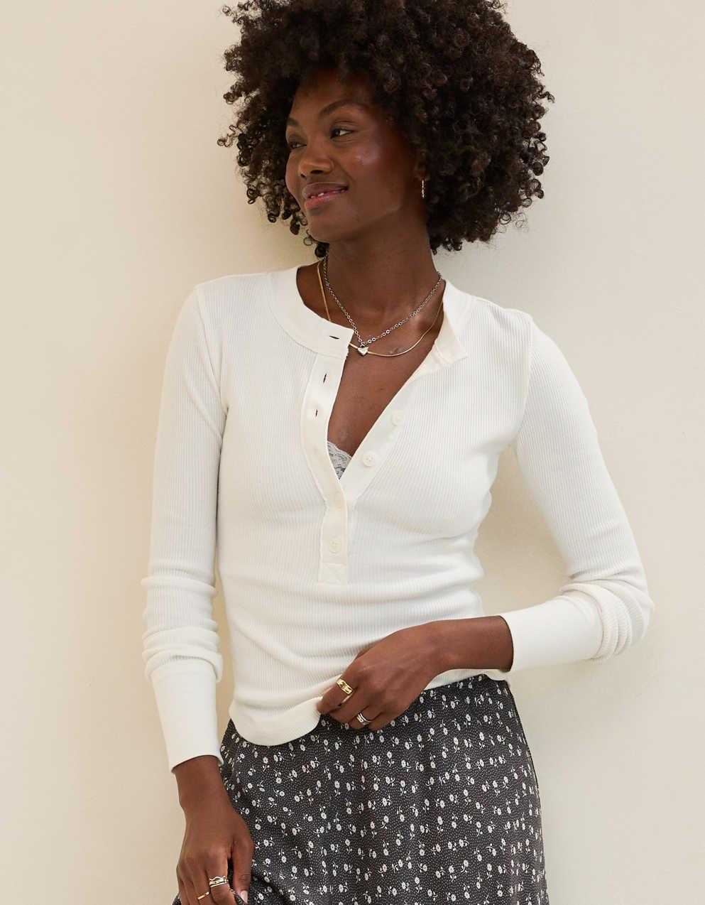Aerie Henley Essential Layering T-Shirt