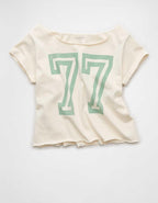AE Off The Shoulder Graphic T-Shirt