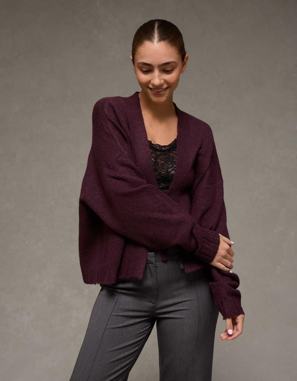 AE Whoa So Soft Tie-Front Cardigan