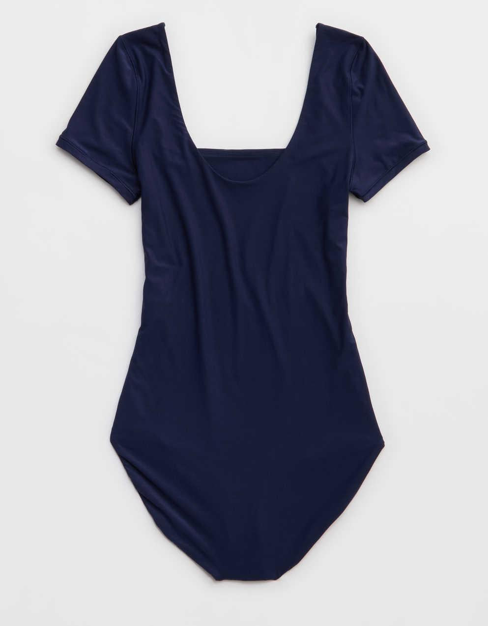SMOOTHEZ Short Sleeve Square Neck Bodysuit