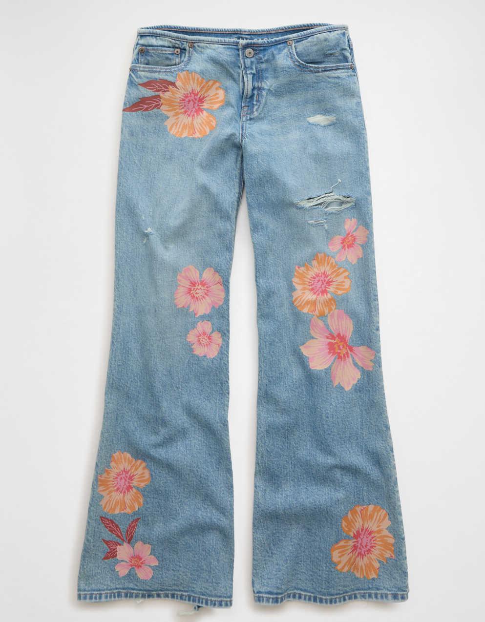 AE Super Low-Rise Baggy Flare Jean