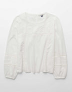 AE Lace Long-Sleeve Blouse