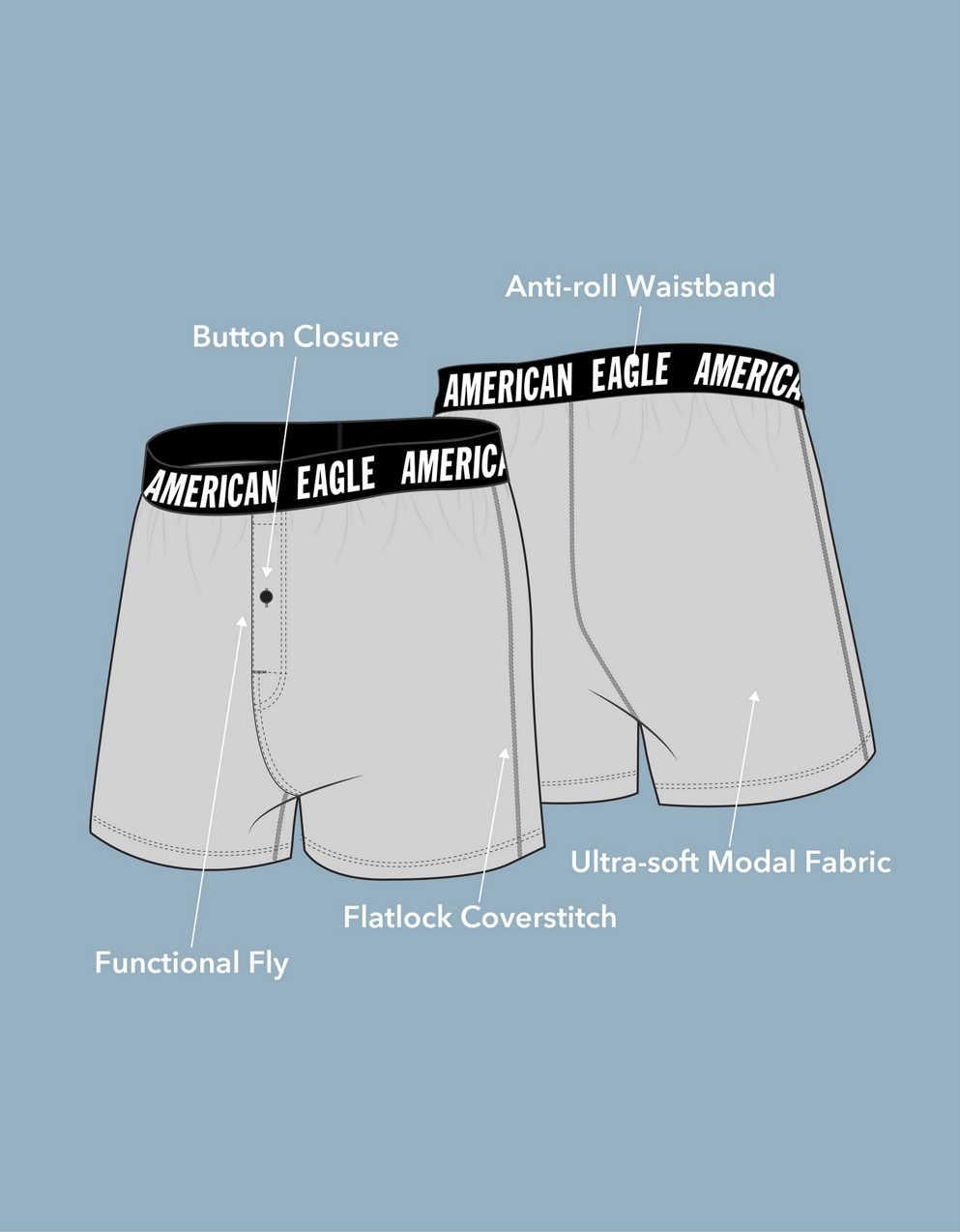 AEO Plaid Ultra Soft Boxer Short