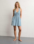 AE Halter Keyhole Mini Dress
