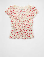 AE Lace Trim Blouse