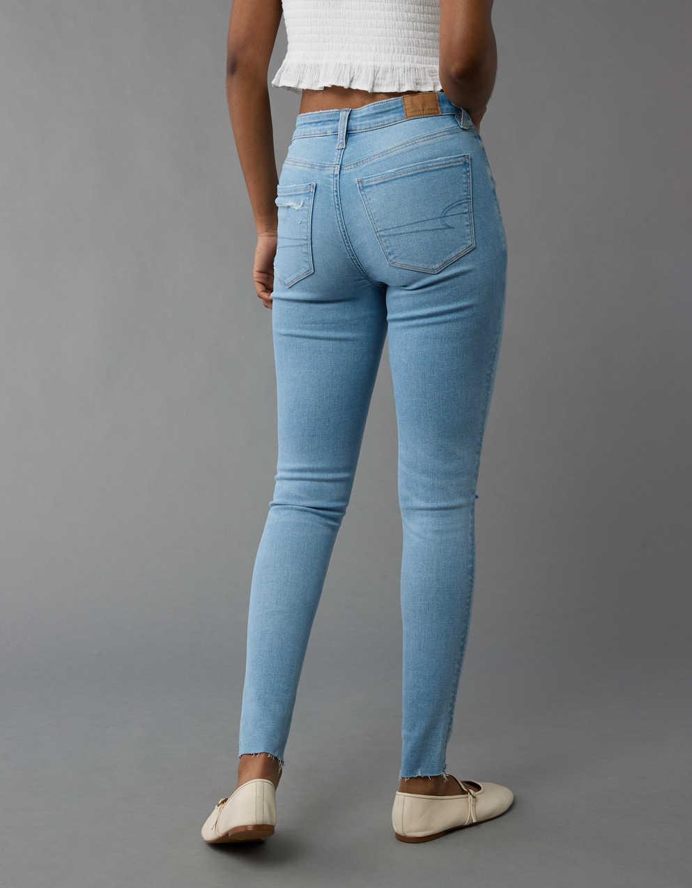 AE Super High-Waisted Ripped Jegging