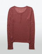AE Long Sleeve Henley T-Shirt