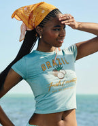 AE Fitted Cropped Graphic T-Shirt