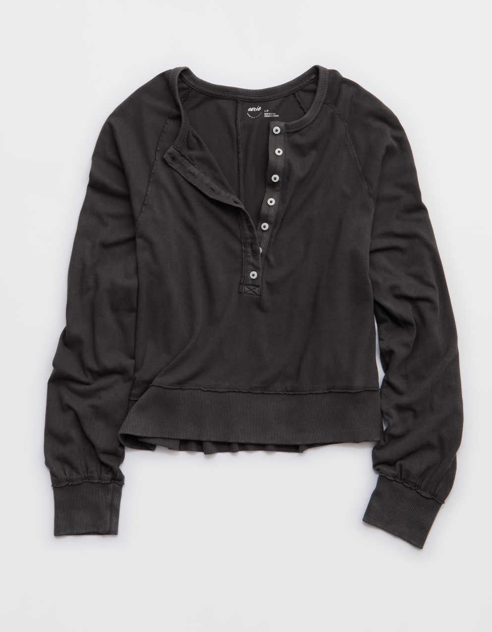Aerie Happy Snit Henley T-Shirt