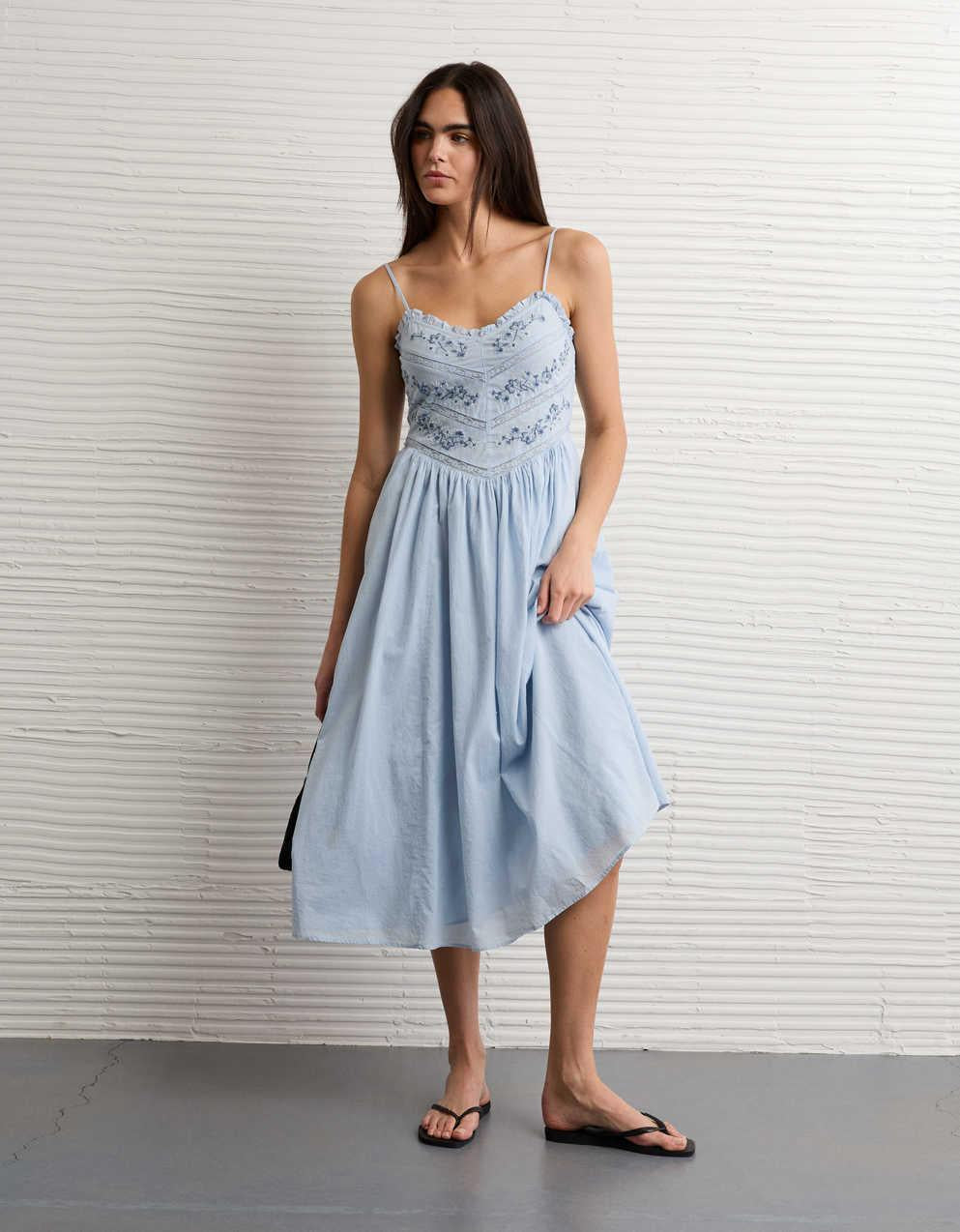 AE Bella Lace Inset Midi Dress