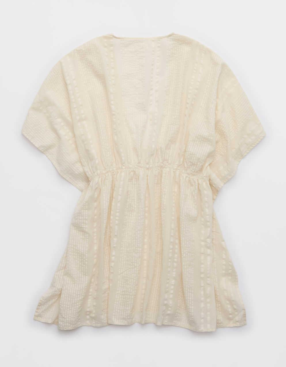 Aerie Seersucker Gauze Tie Cape