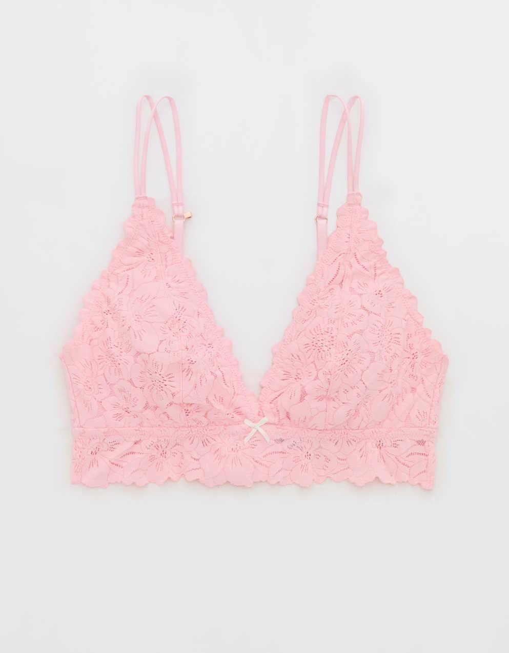 Show Off Rosey Lace Padded Plunge Bralette