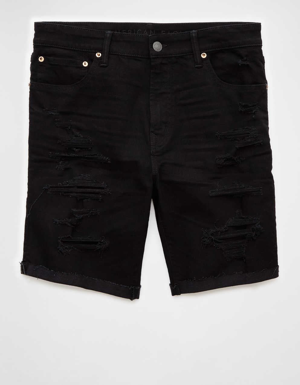 AE 9" AirFlex+ Patched Denim Short