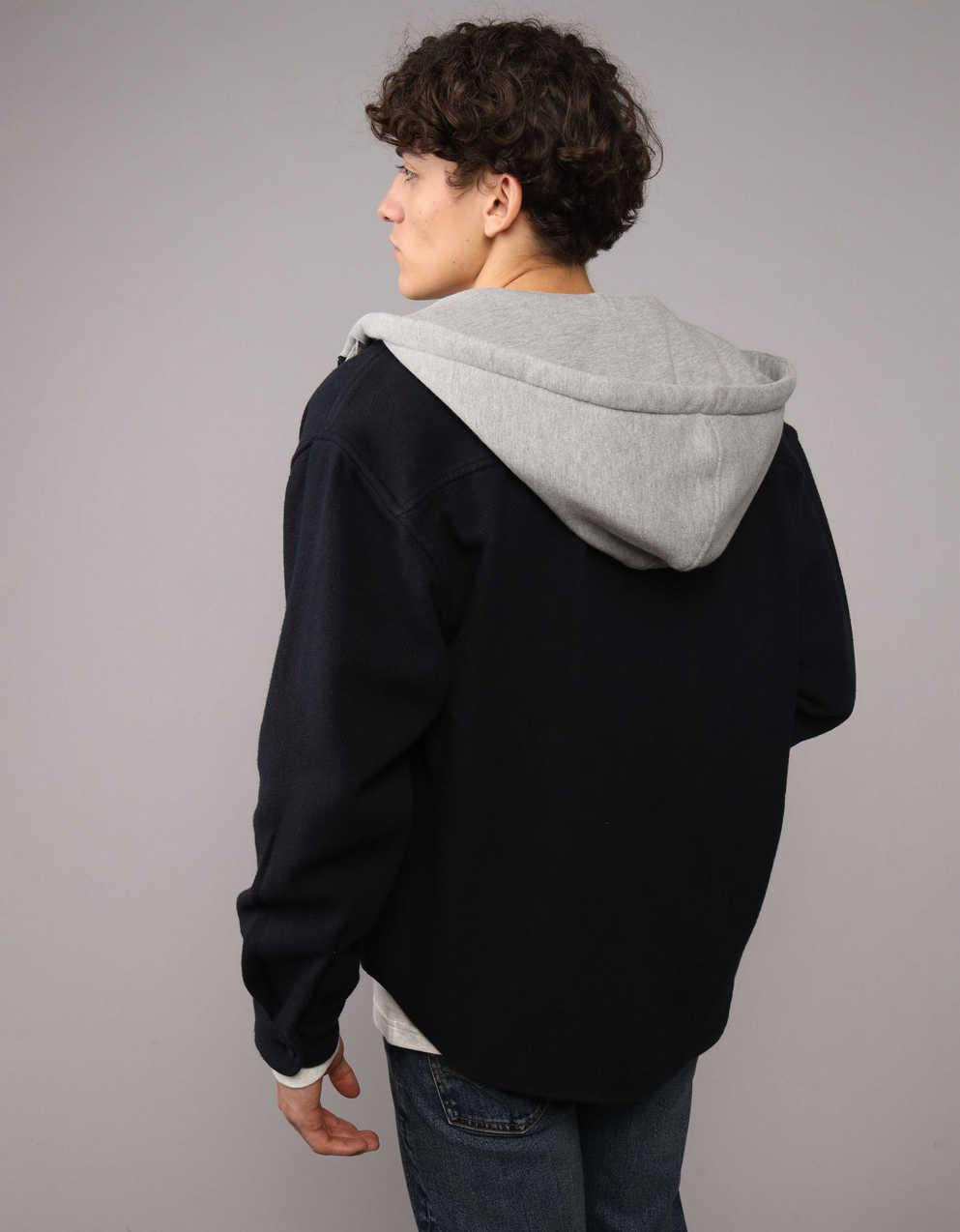AE Relaxed Fit Hoodie Flannel