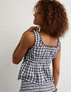 AE Ruched Strap Cropped Tank Top