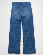 AE Dreamy Drapey Stretch Super High-Waisted Baggy Wide-Leg Jean