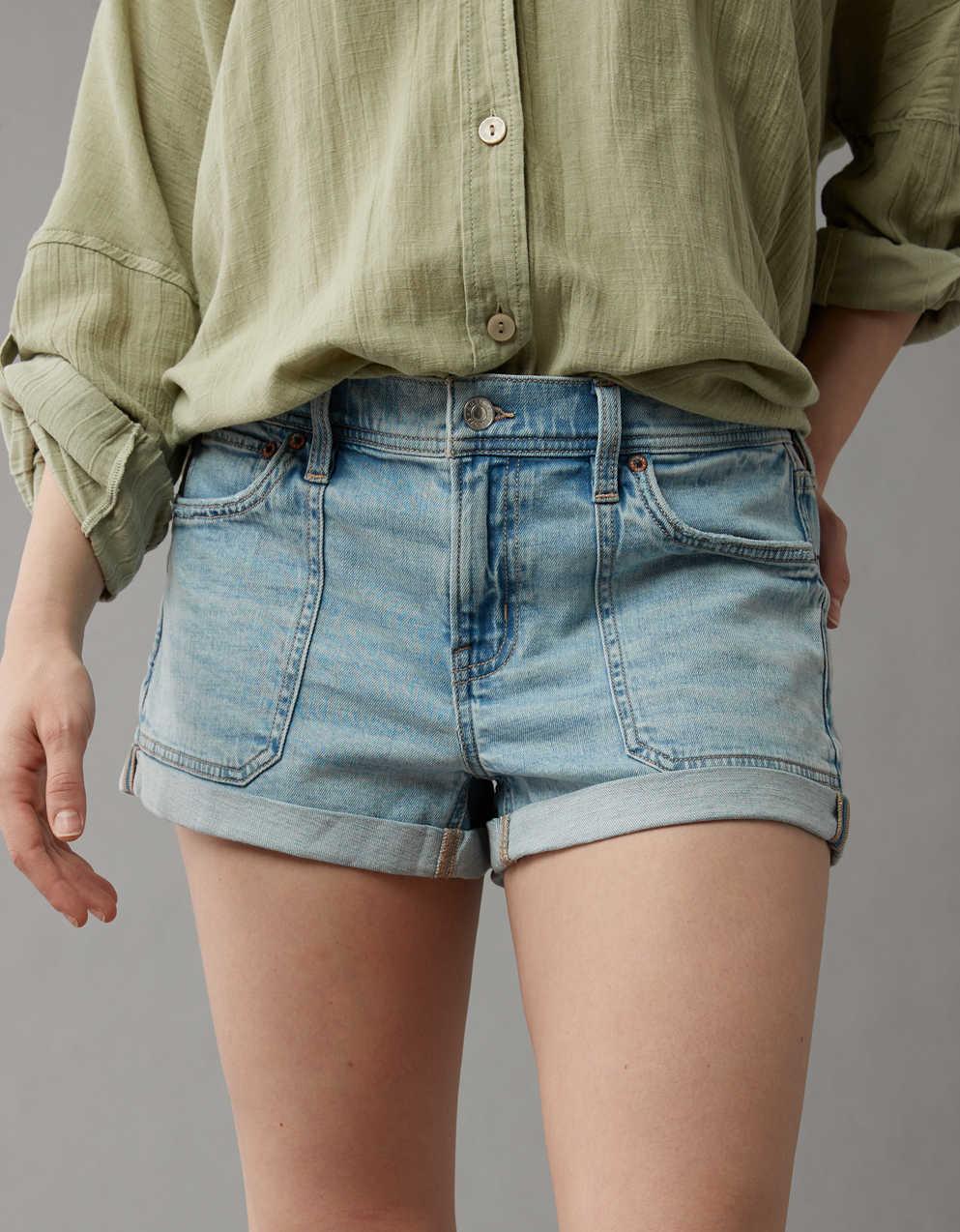 AE Dreamy Drape Stretch Denim Easy Shortie
