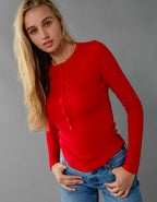 AE Long Sleeve Henley T-Shirt