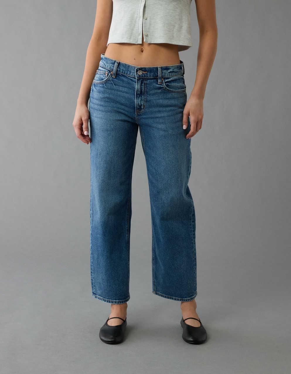 AE Stretch High-Waisted Stovepipe Crop Jean