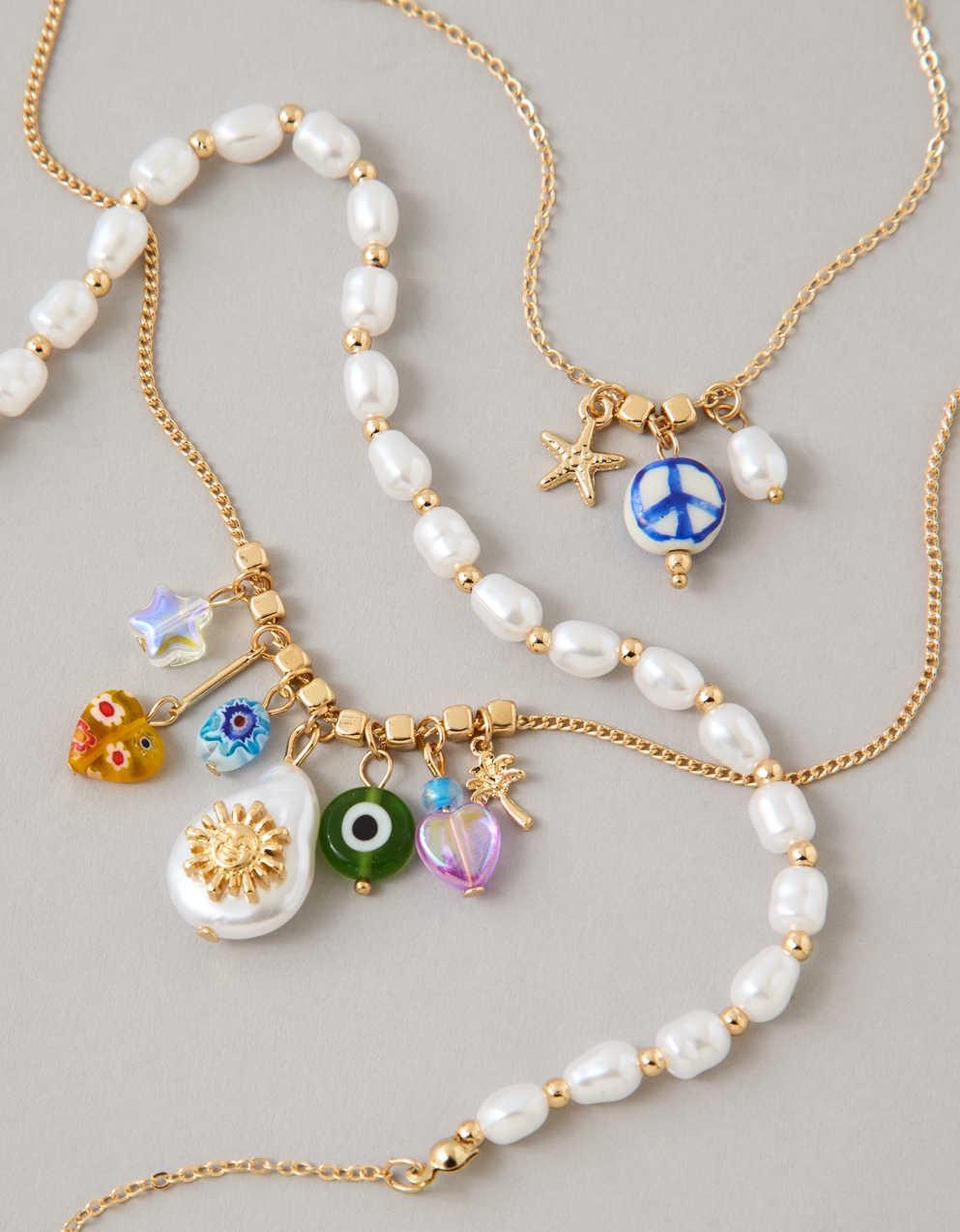 AE Layered Pearl Necklace 3-Pack