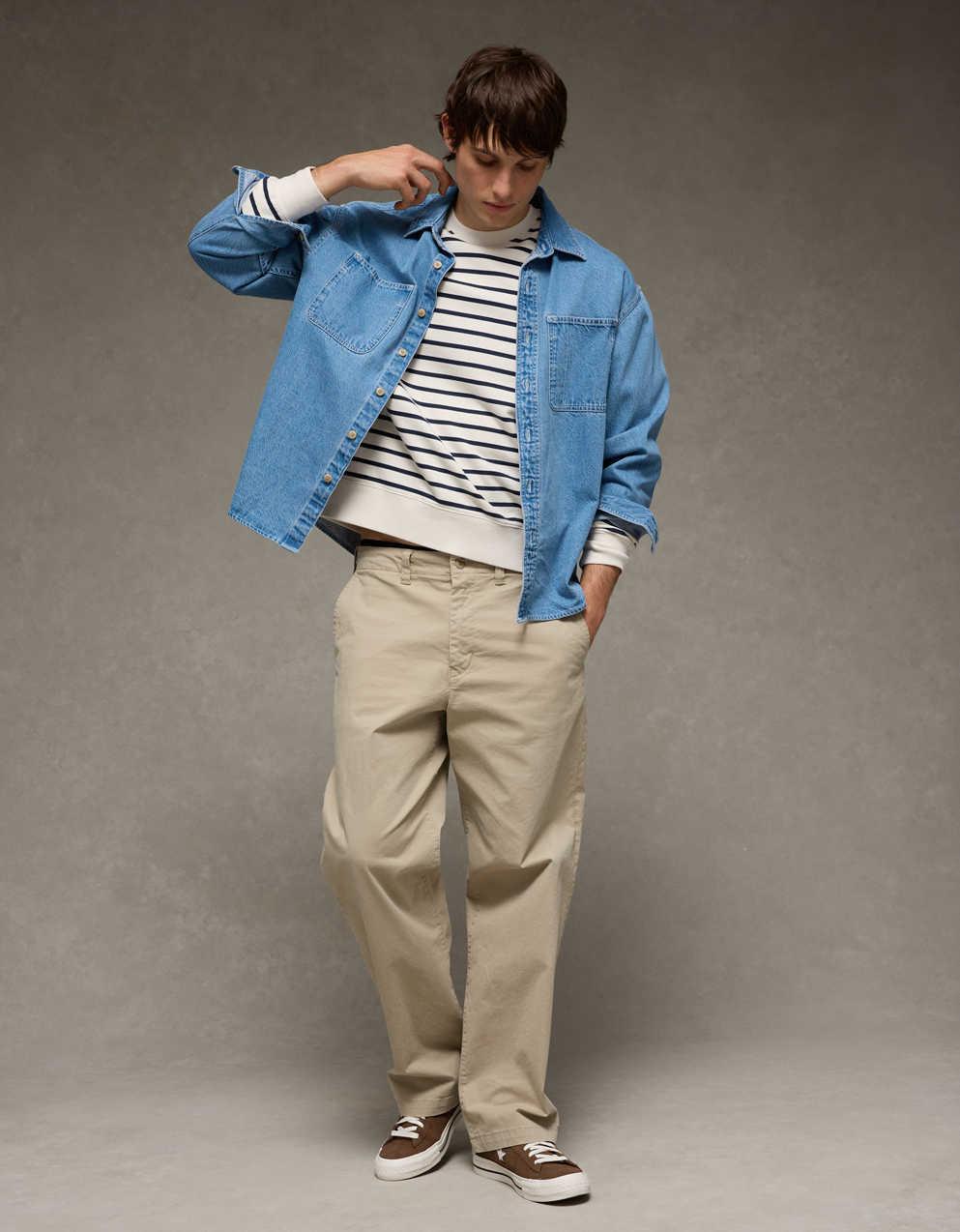 AE Laidback Luxe Striped Sweatshirt