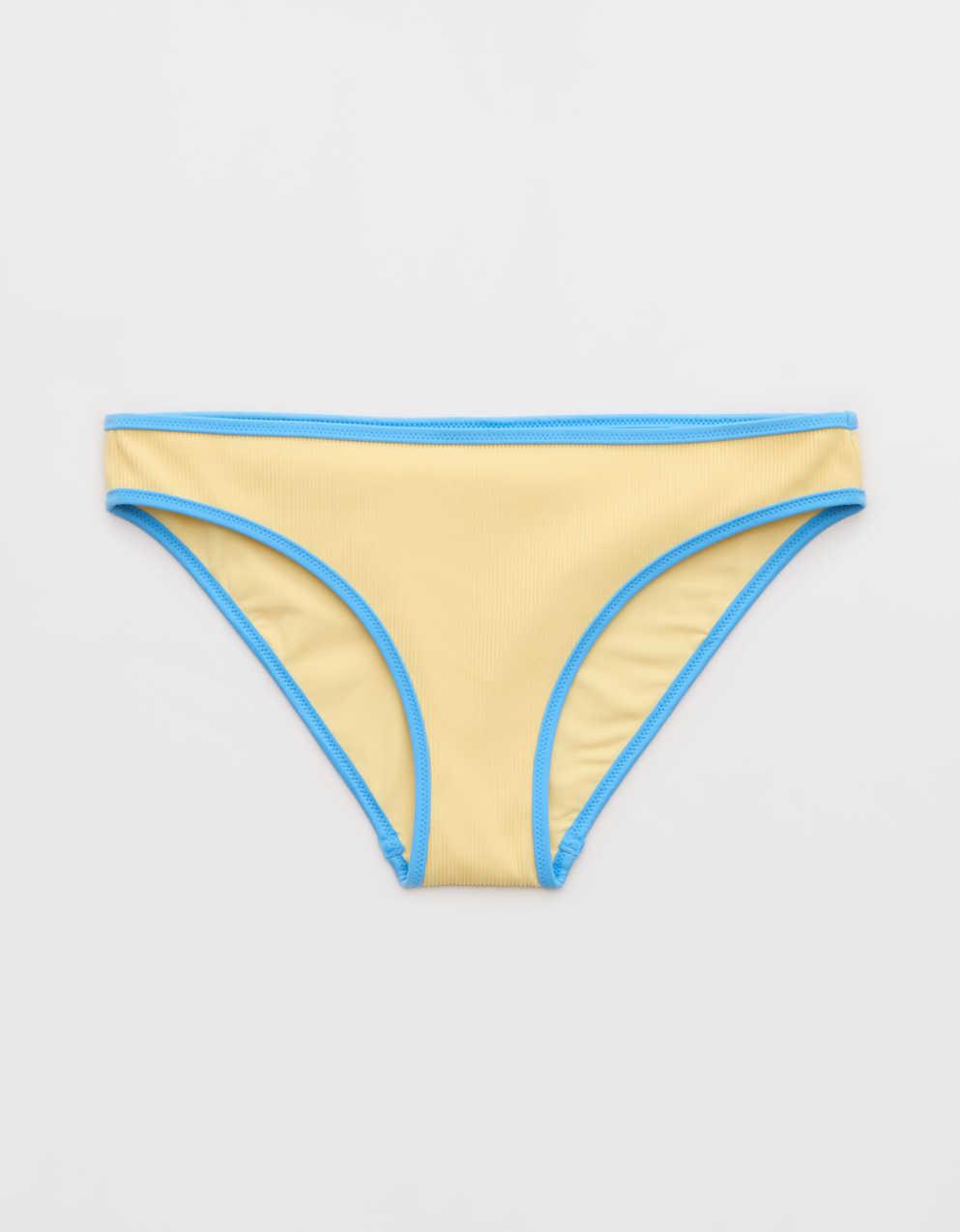 Aerie Ribbed Full Coverage Classic Bikini Bottom