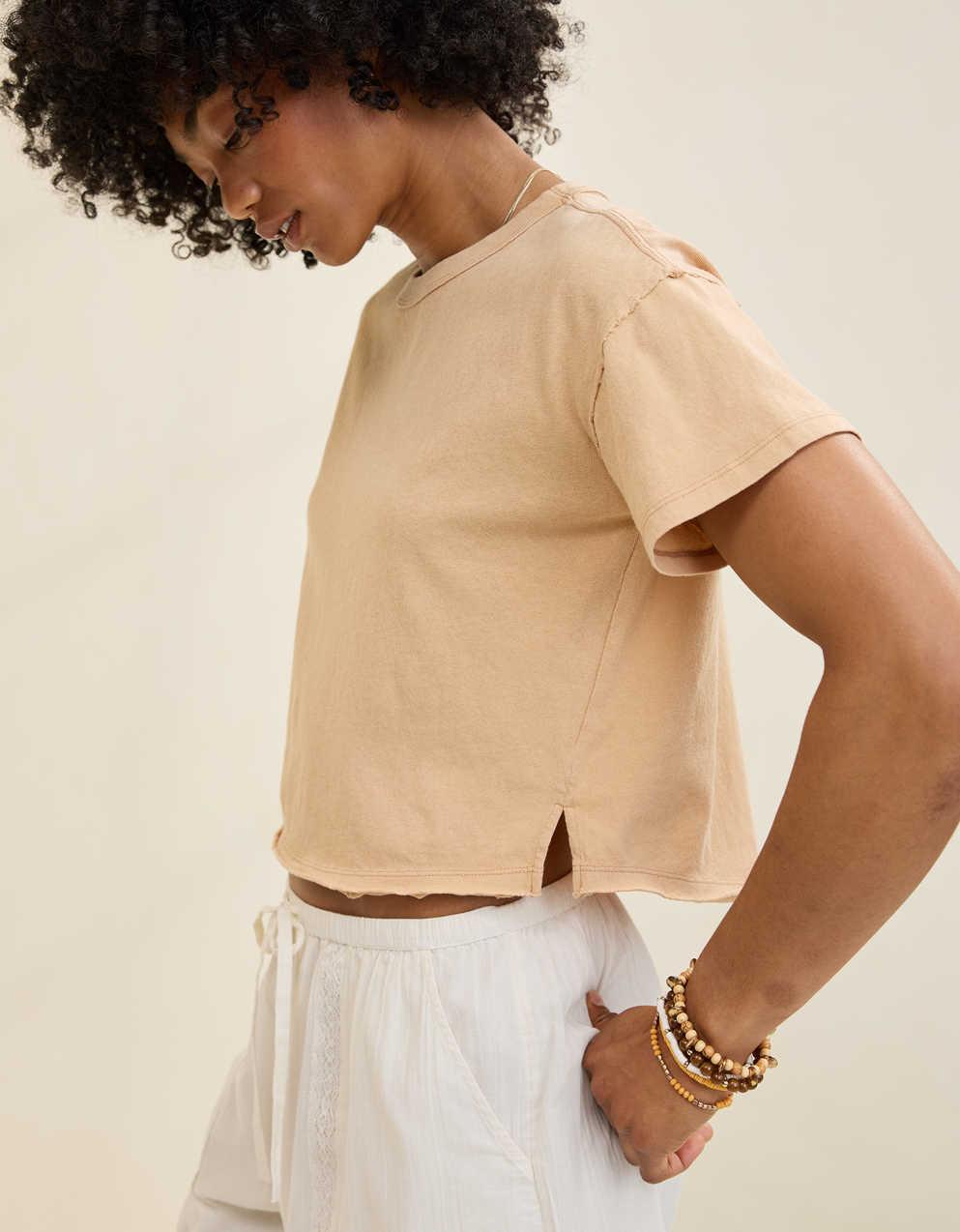 Aerie Summer Breeze Cropped T-Shirt