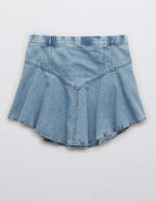 Aerie Denim Circle Mini Skirt