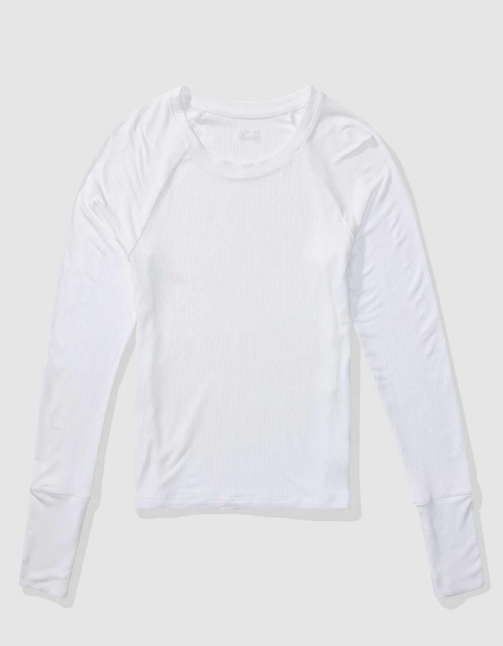 OFFLINE By Aerie Thumbs Up Fitted Ribbed T-Shirt