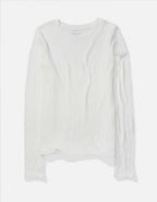 AE Long-Sleeve Waffle Plush Crew Neck Tee