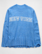 AE Oversized Faux Mohair Wide Cuff Sweater