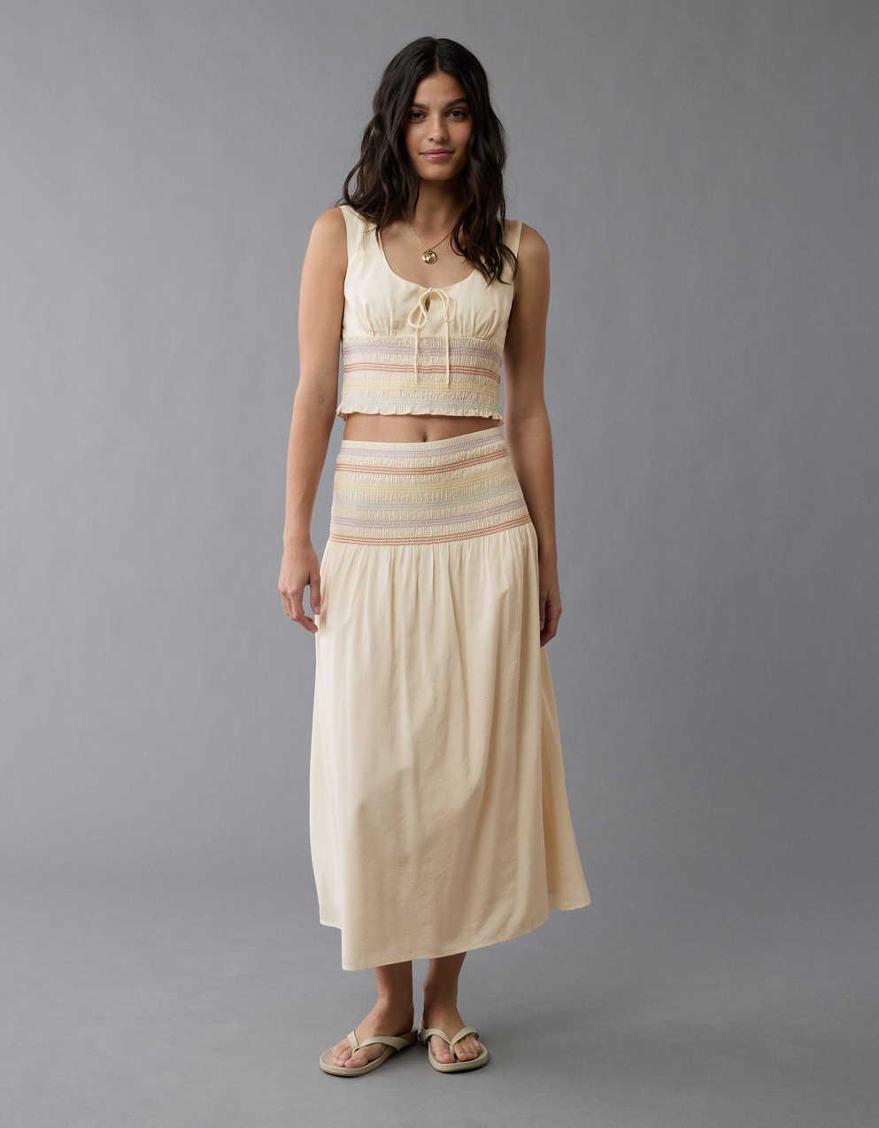 AE Pride Smocked Crop Top