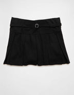 AE It Knit Low-Rise Belted Pleated Skort