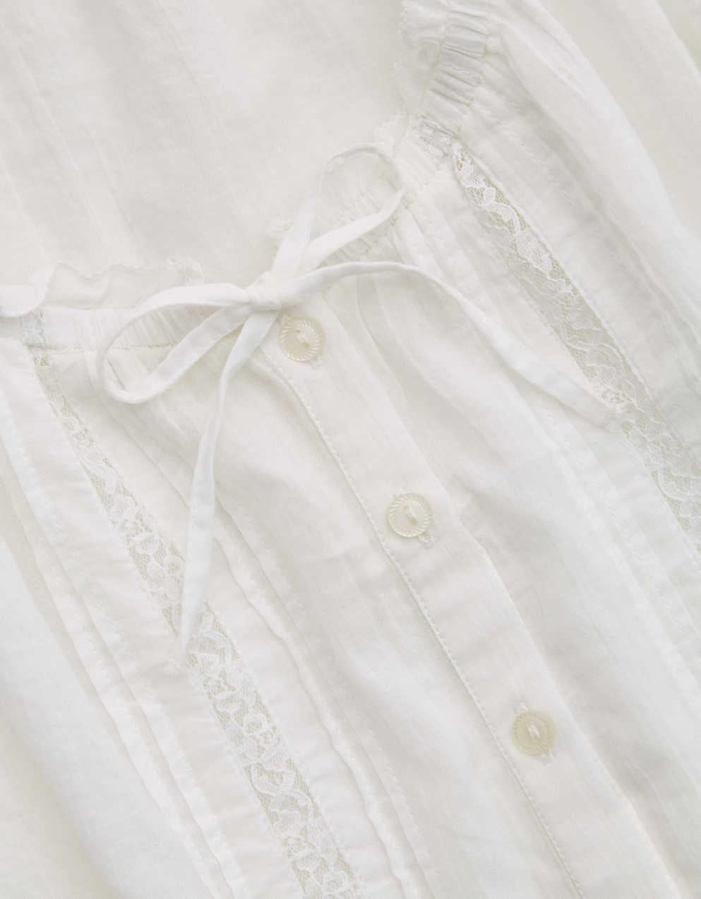 Aerie Woven Button Blouse